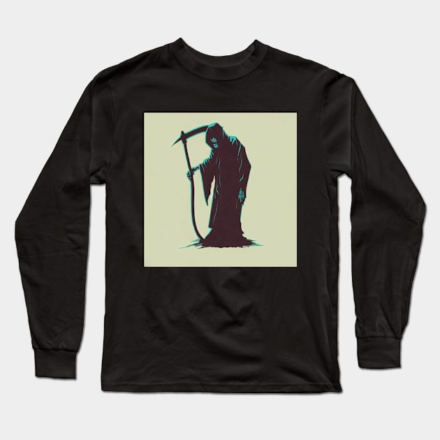 GRIM REAPER Long Sleeve T-Shirt by abovetheundergroundbrand